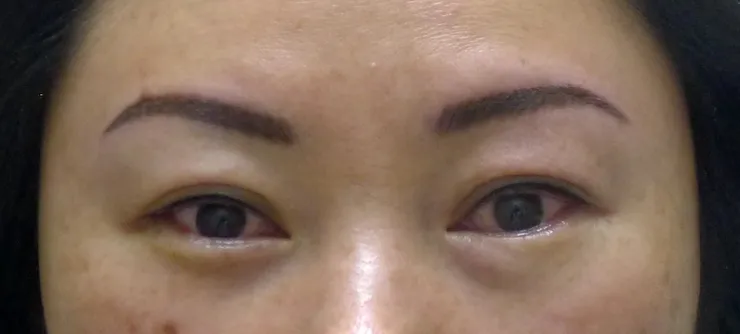 Eyebrow and eyeliner work, photo 1